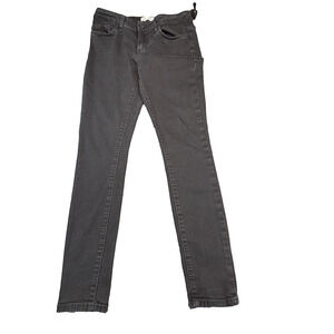 BKE Payton Mid-Rise Skinny Jeans Womens 27x29.5 Faded Black Stretch Denim